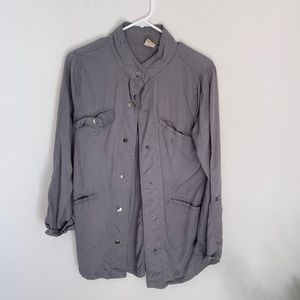 Gray Flannel Button Down Shirt Size Small